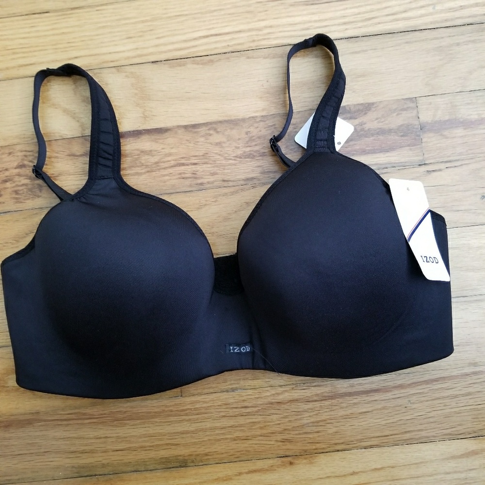 New Izod black bra with lace